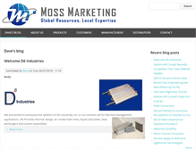 Tablet Screenshot of mossmktg.com